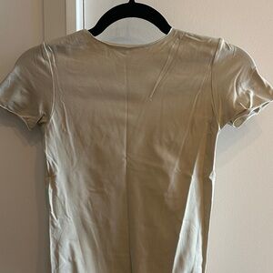 SKIMS Cream T-Shirt Bodysuit